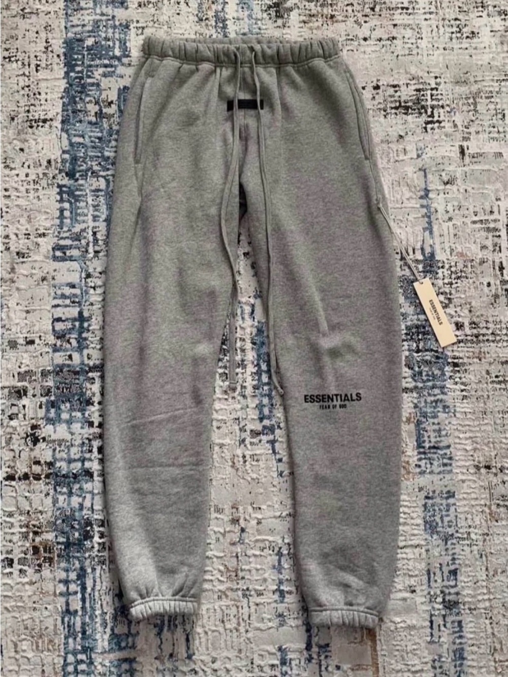 Extra small Essentials Light Gray Jogger Sweatpants with Logo